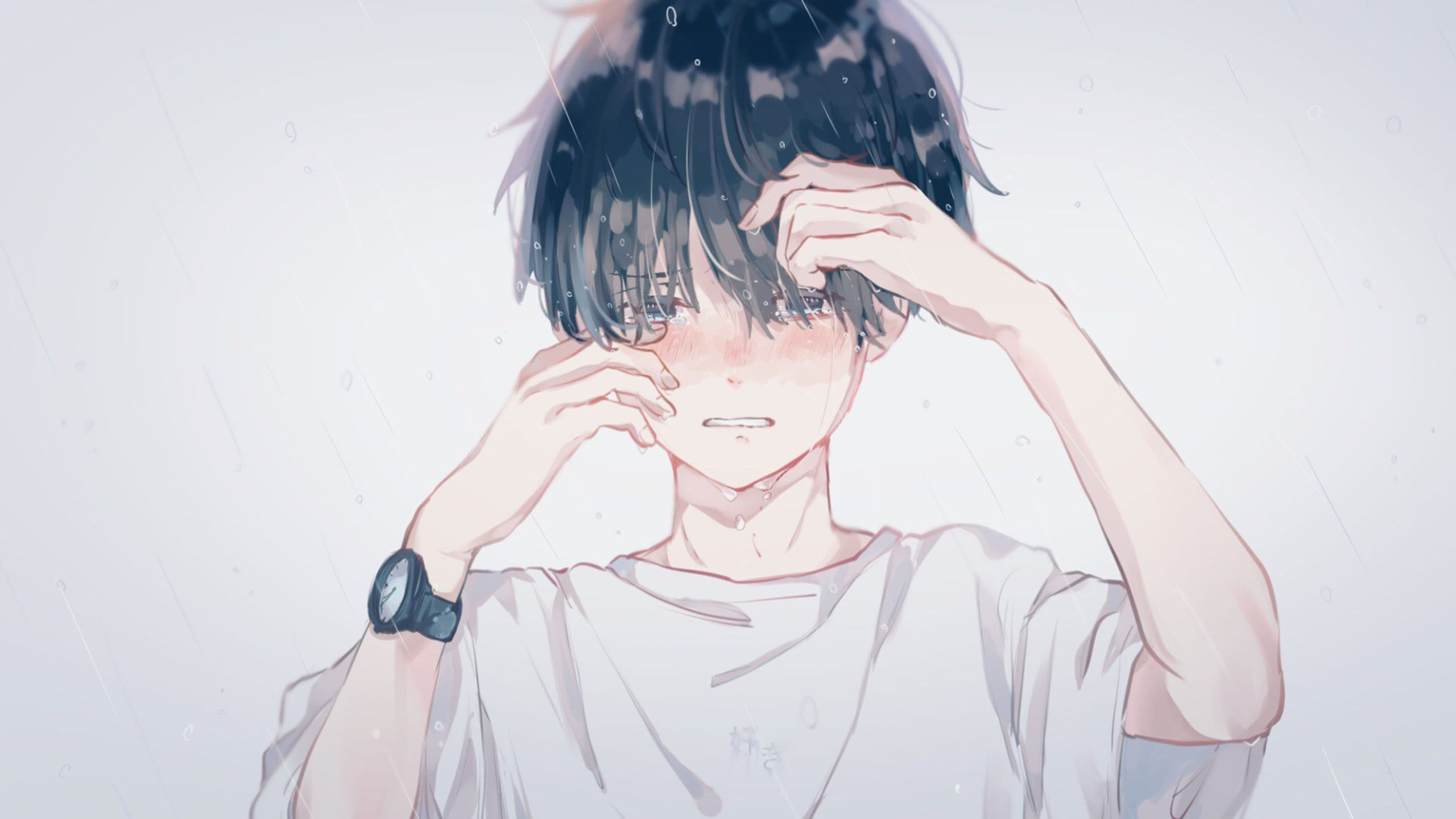 Ảnh Anime Nam Buồn, Avatar Anime Nam Buồn, Ngồi Khóc