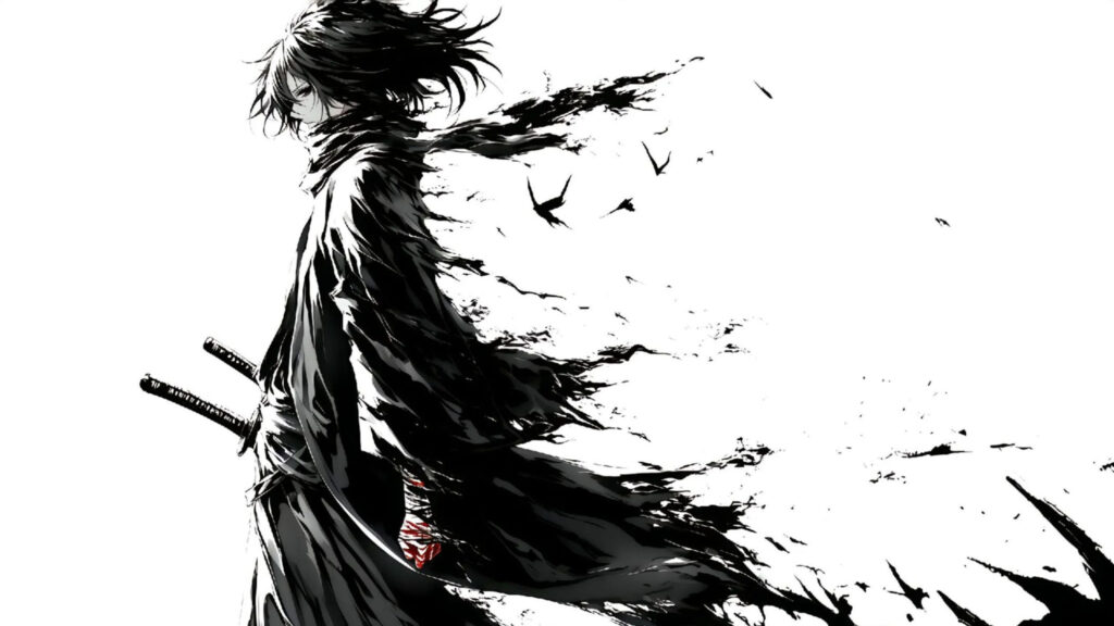 Ảnh Anime Nam Buồn Đen Trắng, Avatar Đen Trắng Anime Nam Buồn